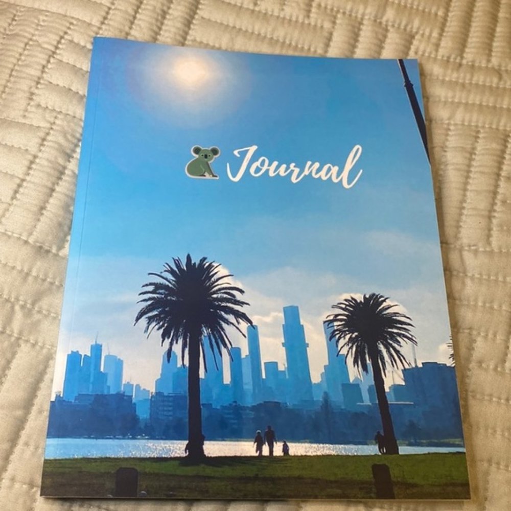 Large customised Albert Park Melbourne Lined Notebook Journal Australian made